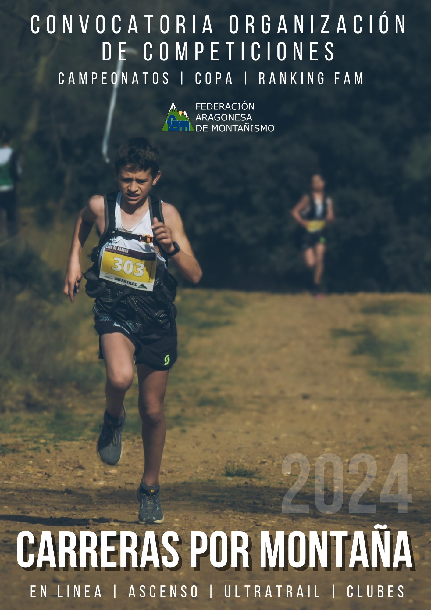 Convocatoria de organización de competiciones oficiales de Carreras por Montaña en Aragón 2024