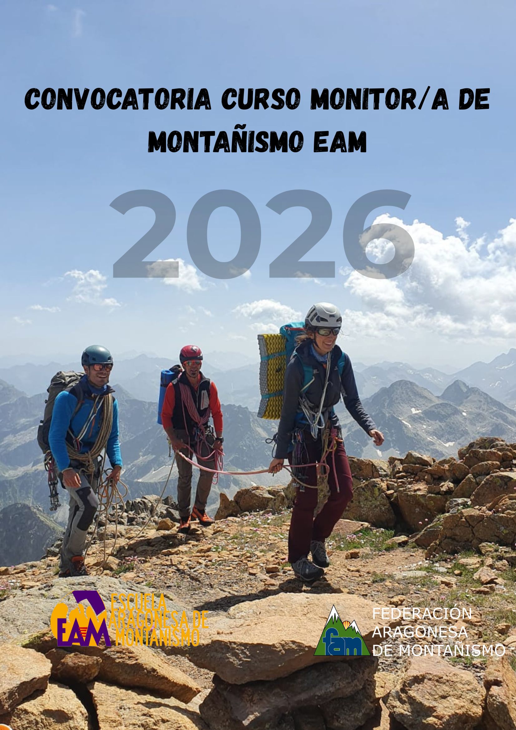 CONVOCATORIA CURSO MONITORA DE MONTAÑISMO EAM