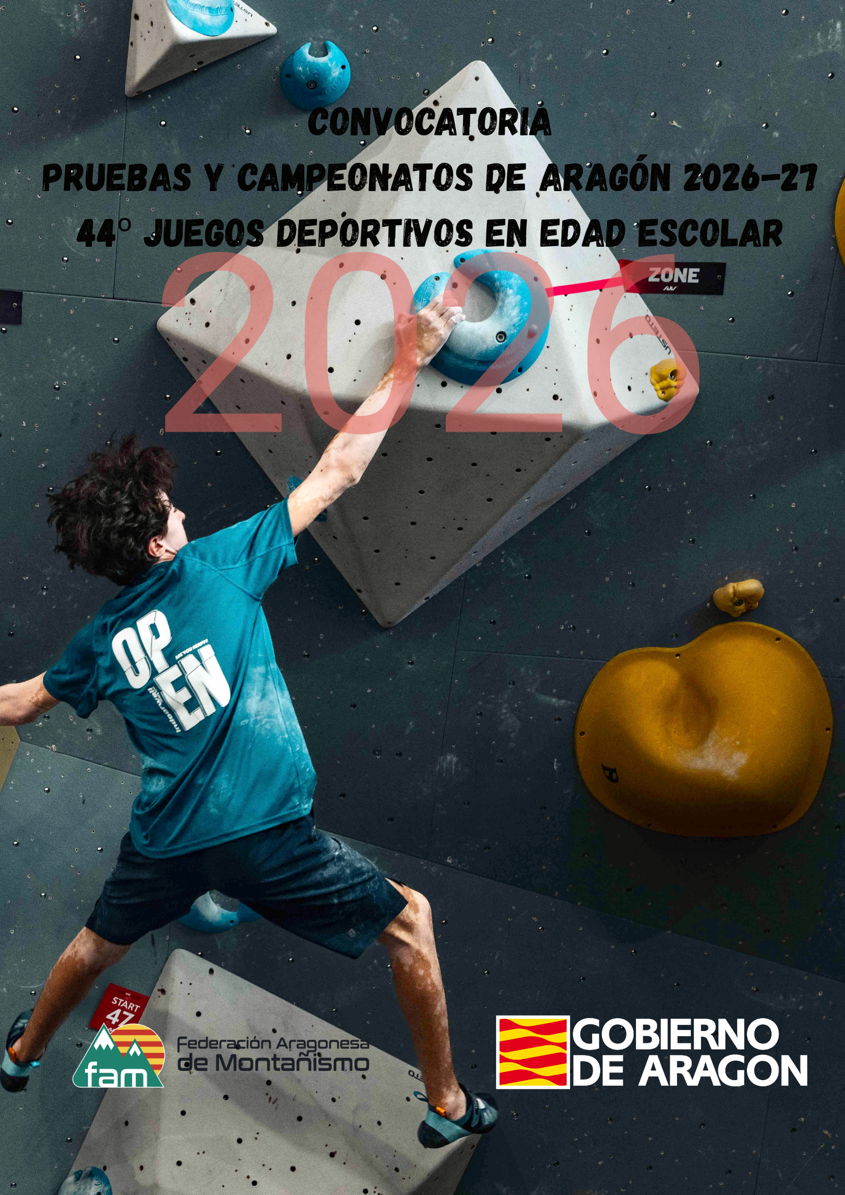 CONVOCATORIA PRUEBAS Y CAMPEONATOS DE ARAGÓN 2026 27 44º JUEGOS DEPORTIVOS EN EDAD ESCOLAR 1