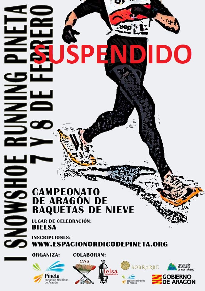 SUSPENDIDO cartel campeonato Aragón 2020