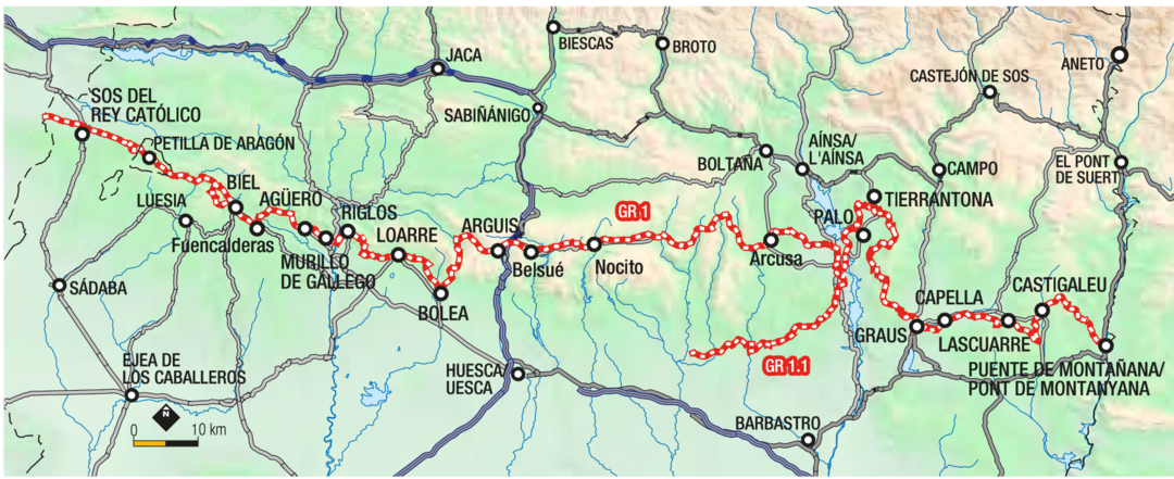 GR 1 en Aragon