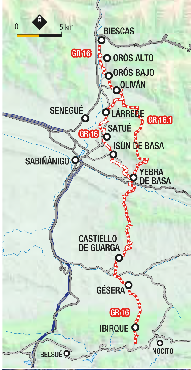 Trazado del GR 16