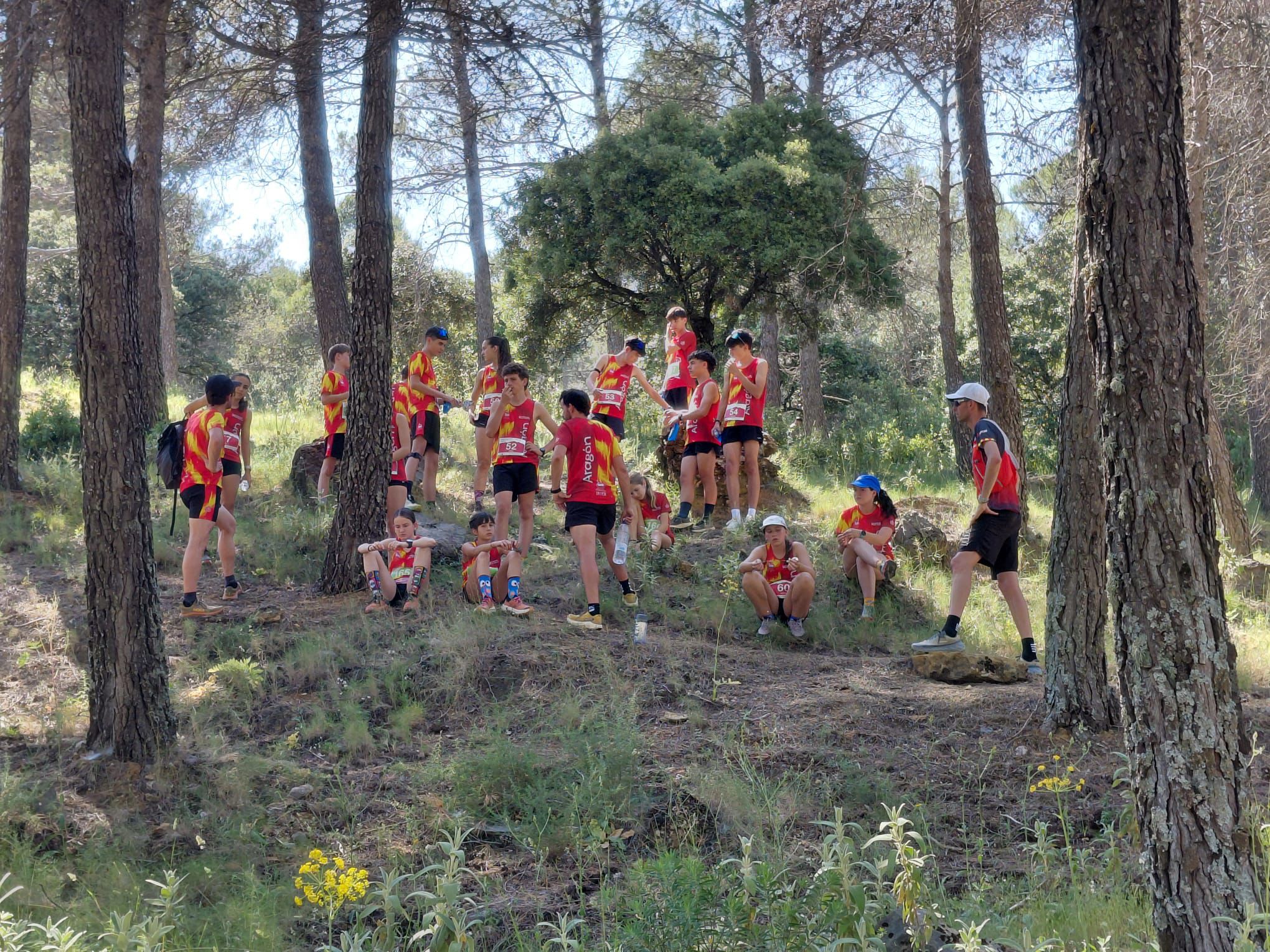 Equipo de Aragón en el Campeonato Escolar de Carreras por Montaña 1