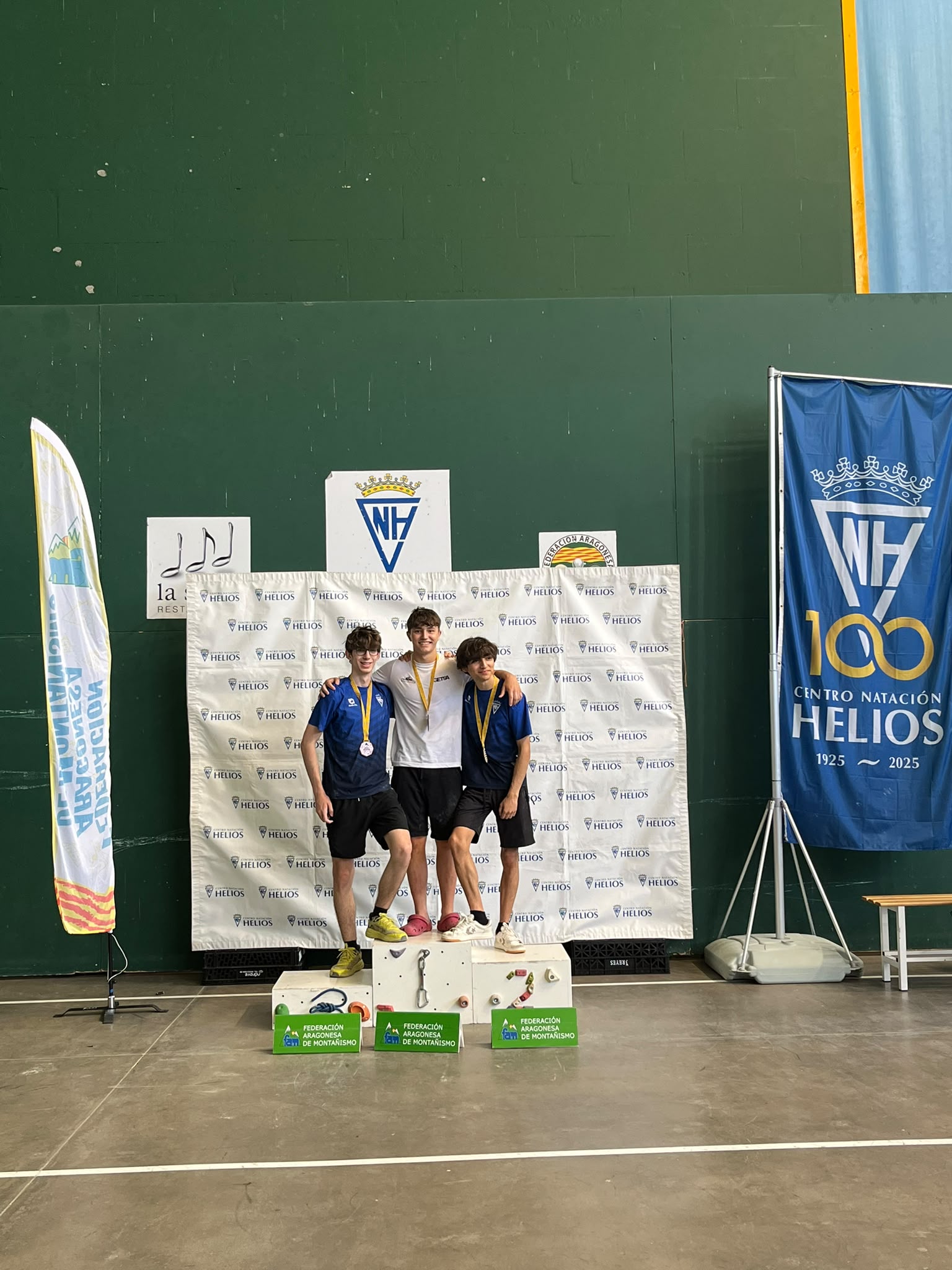 Podios Campeonato Aragón Escolar de Escalada de Velocidad 4