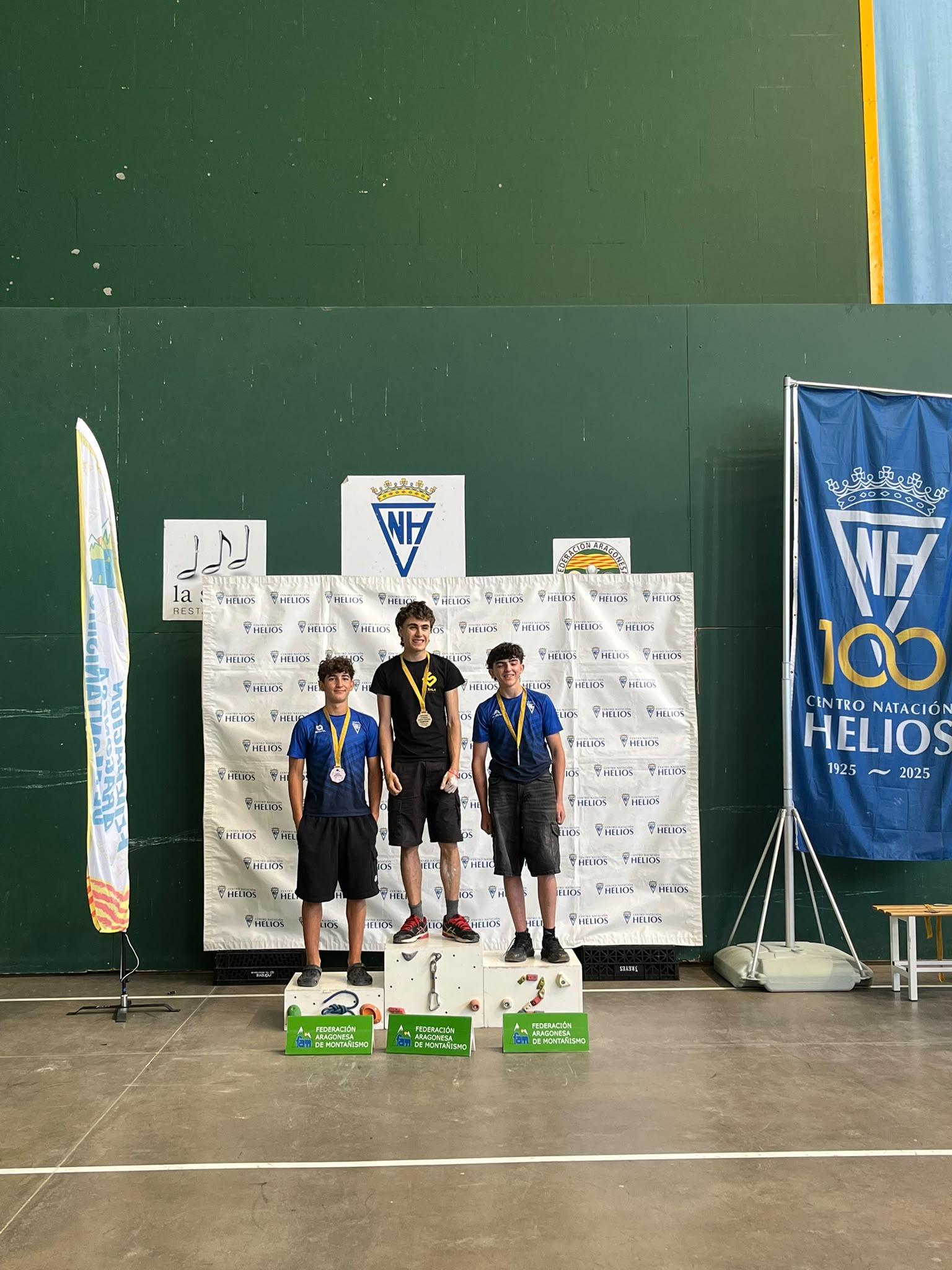 Podios Campeonato Aragón Escolar de Escalada de Velocidad 5